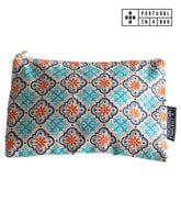 Purse Zippered Multipurpose | Tiles (Orange)